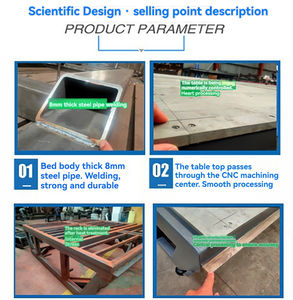 Routeur en verre CNC robuste Réglage de l'épaisseur personnalisé du moteur 12.8kW (3-19mm) Composants de base réglables automatiques Moteur PLC 1 - Product Image 6
