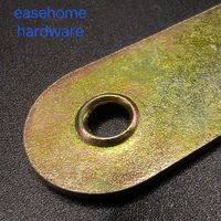 Fer durable 90 °   Équerre d'angle, fixation à plaque plate, finition bronze, support pour meubles en bois, pour cuisine et atelier