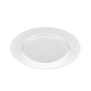 Assiettes de présentation en <span class=keywords><strong>plastique</strong></span> transparent argenté et doré de qualité supérieure, sans BPA, en matériau PS, pour la décoration de mariages et de fêtes de Noël - Product Image 6