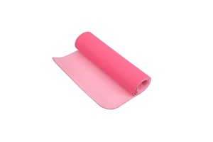 Tapis de yoga rectangulaire pliable bicolore en TPE 6 mm, écologique, pour adultes, enfants et étudiants, allongé 183 cm, élargi 61 cm - Product Image 6