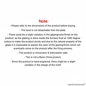 Juego de 2 Platos de Cena de Cerámica Grabados a Mano Peacock Boulevard, Aptos para Microondas, Plato para Sopa y Pan, Patrón Personalizable, Color Marrón Caramelo - Product Image 1