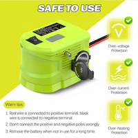 Convertisseur abaisseur de tension 18V vers 12V pour adaptateur de batterie Ryobi 18V, transformateur réducteur de tension avec allume-cigare