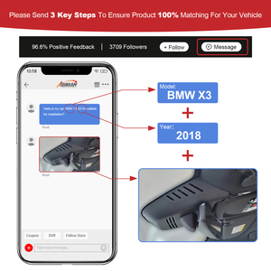 Adinkam Auto Dvr <span class=keywords><strong>Mini</strong></span> Verborgen 4K Dashcam Wifi Auto <span class=keywords><strong>Dash</strong></span> <span class=keywords><strong>Cam</strong></span> Voor Bmw X 3X5 Gt 1 3 5 Series F01 F10 F18 F20 F22 F25 F35 - Product Image 3