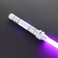 Pedang Laser Gaya Gundam Beam Saber RGB 12 Warna, Gagang Logam, Ayunan Halus, Berat, untuk Duel, Cosplay Anime, Pengiriman Langsung