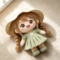 Poupée en peluche mignonne de style pastoral pour fille, personnalisable OEM, vente en gros, cadeau promotionnel, fourniture en vrac, cadeau de fête pour enfants, certifiée CE, pour tous les âges