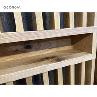 Panneaux muraux de Style latte de chêne blanc pour maisons intérieur 3D TV fond en bois latte mur décor à la maison