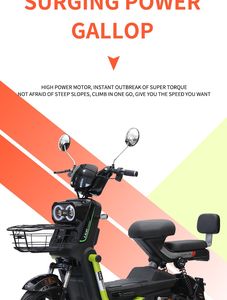 Scooter électrique de ville avec moteur 48v 500w/350w, <span class=keywords><strong>vélo</strong></span> électrique intelligent électronique à 3 vitesses, type 350w, scooter électrique 48v - Product Image 5