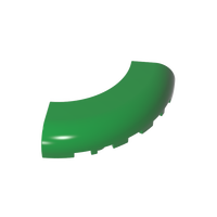[Gobricks]GDS-1275 Blocs de construction en plastique ABS, briques à coins arrondis 5x5x1 courbés 24599, échelle 1:8