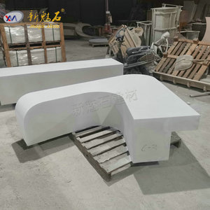 New Magic <b>Stone</b> UHPC GRC Art <b>Bench</b> Custom Made For <b>Garden</b> Landscape Project - Product Image 3