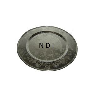 Assiette de présentation en acier inoxydable de style moderne, produit très vendu, qualité durable, assiette de présentation en métal pour la restauration hôtelière - Product Image 1