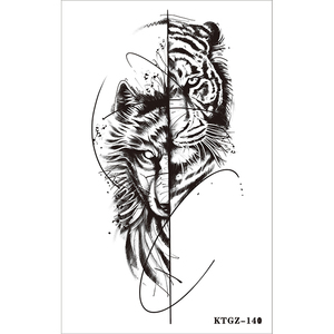 Últimos 15 días pegatinas de tatuaje temporal para mujeres y hombres maquillaje de arte corporal impermeable a prueba de sudor con diseño de Tigre a base de plantas - Product Image 6