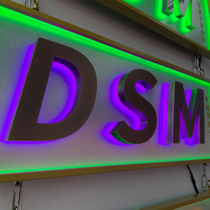 Darek <strong>Custom</strong> Metal LED Backlit Signage for Smoke Shops Cars Companies Hospitals and Parks Outdoor Illuminated <strong>Display</strong> - Product Image 2