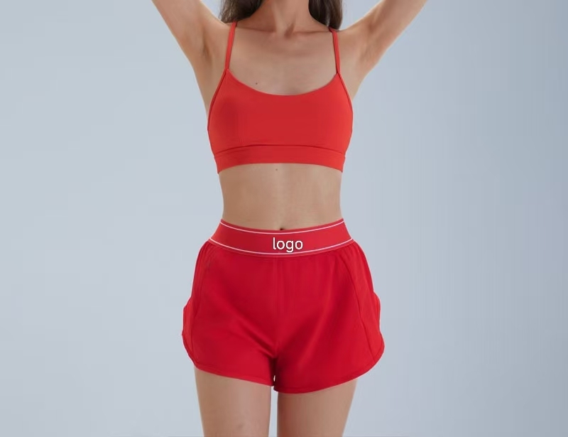 Bare Sensation Yoga Running Set Unisex Outdoor Sport Thin Shoulder Belt Underwear Polyester Drawstring Closure Clothing