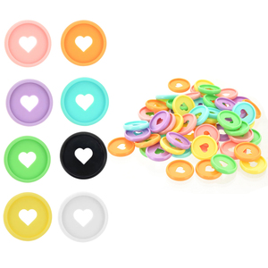 Heart Shape Disc <strong>Rings</strong> 1 / 1.25 Inch Expansion Discs Mixed Lot Discbound for Binding, Planners, Agendas, <strong>Notebooks</strong> or Albums - Product Image 2