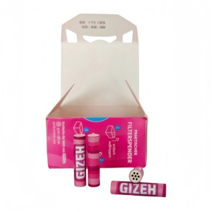 GIZEH Pink - Puntas de Filtro Activas de 6 mm con Carbón de Coco, 34 Unidades, Filtros Desechables para Cigarrillos, Rollos Slim - Product Image 2