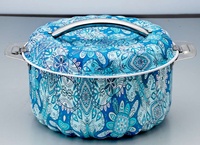 Nouveau Style 4 pièces Double couche fer blanc ustensiles de cuisine ensemble écologique métal Hotpot chauffe-plats Durable élégant Pot pour manger
