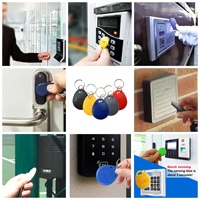 Mini-étiquettes RFID NFC ABS 125KHZ TK4100, carte de proximité intelligente, porte-clés pour système de contrôle d'accès aux portes d'hôtel, paiement, présence