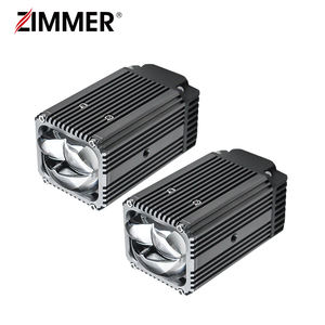 新しいアップグレードW313ミニグリルプロジェクターレンズカーヘッドライト130W LEDビルドプロジェクターフォグライト2台車用プロジェクターレンズ付き - Product Image 2