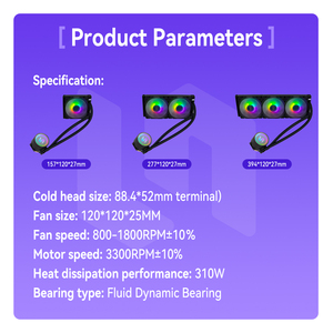 Refroidisseur LinengCooler RGB 120 mm en aluminium avec ventilateurs ARGB silencieux, boucle personnalisée, dissipateur thermique <span class=keywords><strong>pour</strong></span> <span class=keywords><strong>processeur</strong></span> Intel <span class=keywords><strong>pour</strong></span> PC de jeu - Product Image 6