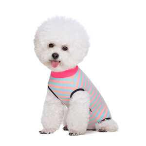 Combinaison fine rayée pour animaux de compagnie, couvrant entièrement le corps, à quatre pattes, pour les caniches, les bichons, les chiens Teddy - Product Image 3