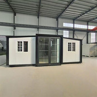 Kits de maisons modulaires en conteneurs de 20 pieds et 40 pieds, maison préfabriquée avec énergie solaire, cabine extensible en conteneur pour hôtel