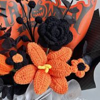 Bouquet d'araignées artificielles en acier inoxydable, prêt à l'emploi, noué à la main, idéal pour Halloween, best-seller transfrontalier, décoration parfaite
