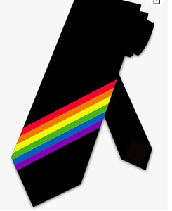 Corbata Intersexual (Diseño Phox) Arcoíris Lista para Usar Ajustable Pre-atada Corbata Homosexual <span class=keywords><strong>de</strong></span> Poliéster con Logotipo Cierre <span class=keywords><strong>de</strong></span> Cremallera Tipo Seda - Product Image 4