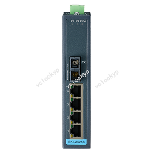 Advantech EKI-2525S-AE <strong>5</strong> 100FX Single-mode SC Type Fiber Optic <strong>Port</strong> Unmanaged POE RS485 Industrial <strong>Ethernet</strong> Network <strong>Switches</strong> - Product Image 2