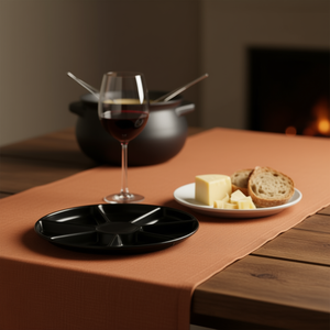 Fondueteller Anneli Black 6 Piece <b>Set</b> <b>Serving</b> <b>Dish</b> For Fondue Meals - Product Image 3