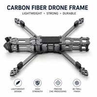 Produsen Rangka UAV Pasokan Massal 3K Twill CNC Machined dengan Pelat Serat Karbon Rangka UAV Ringan Kekuatan Tinggi yang Kokoh