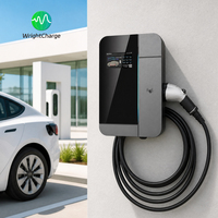 Estación de Carga para Gestión de Flotas de Vehículos Eléctricos, Wallbox de 7KW, 1 Fase, CA, Inteligente, RFID, OCPP, WiFi, Pantalla LCD, Tipo 2, Certificación CE, WrightCharge