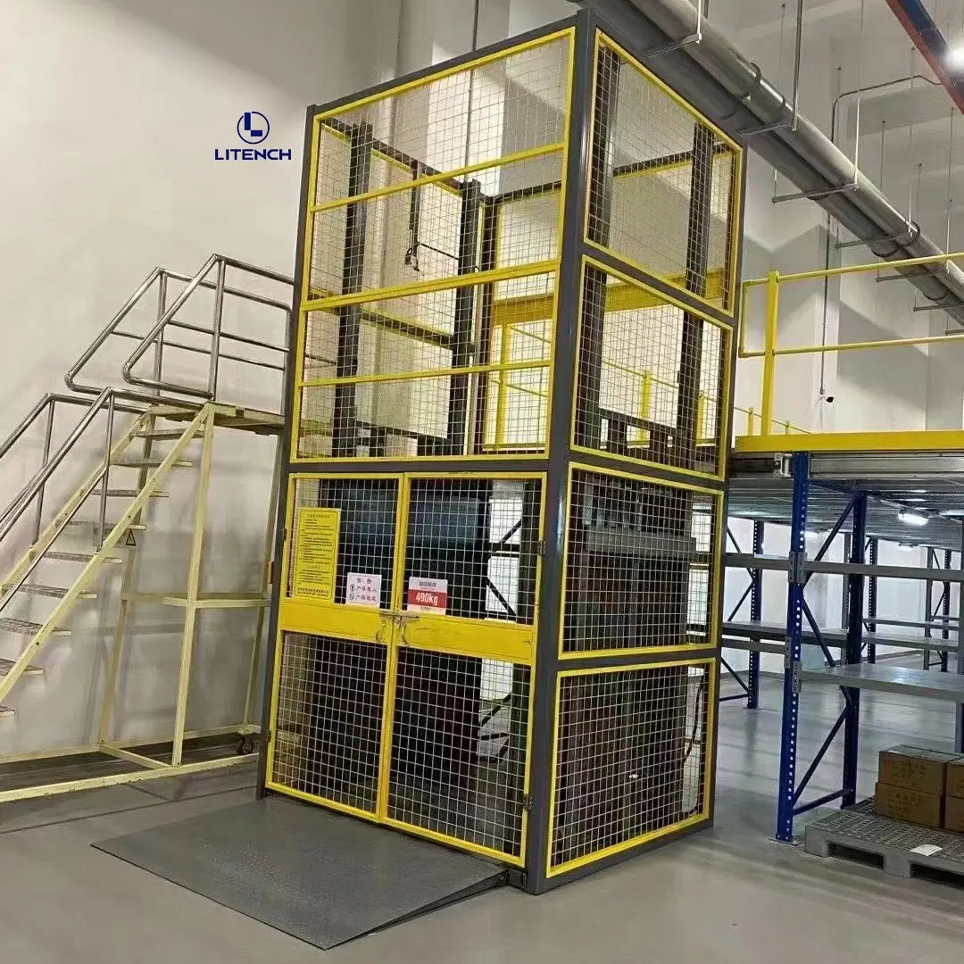 Manufacturer cheap 1-5 ton cargo lift elevator platform freight elevator for warehouse factory use