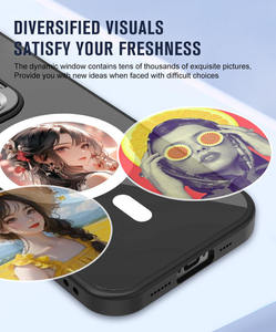 ใหม่เคสแม่เหล็ก DIY NFC เคสโทรศัพท์หน้าจอ E-Ink สมาร์ทสำหรับ iPhone 16 <span class=keywords><strong>PRO</strong></span> <span class=keywords><strong>MAX</strong></span> เคสโทรศัพท์รองรับ iPhone 15 14 <span class=keywords><strong>11</strong></span> 12 13ไร้สาย - Product Image 3