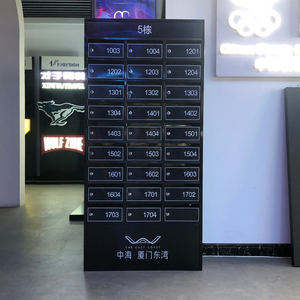 Boîte aux lettres en métal personnalisée pour appartement, unité de numérotation de bâtiment, armoire de présentation, casier à <span class=keywords><strong>colis</strong></span> avec serrure pour usage résidentiel et commercial - Product Image 1