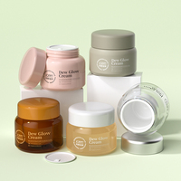 Pots cosmétiques personnalisables en PET 40G/110G pour emballages de soins de la peau et crèmes pour les yeux avec couvercle à vis – Vente directe usine