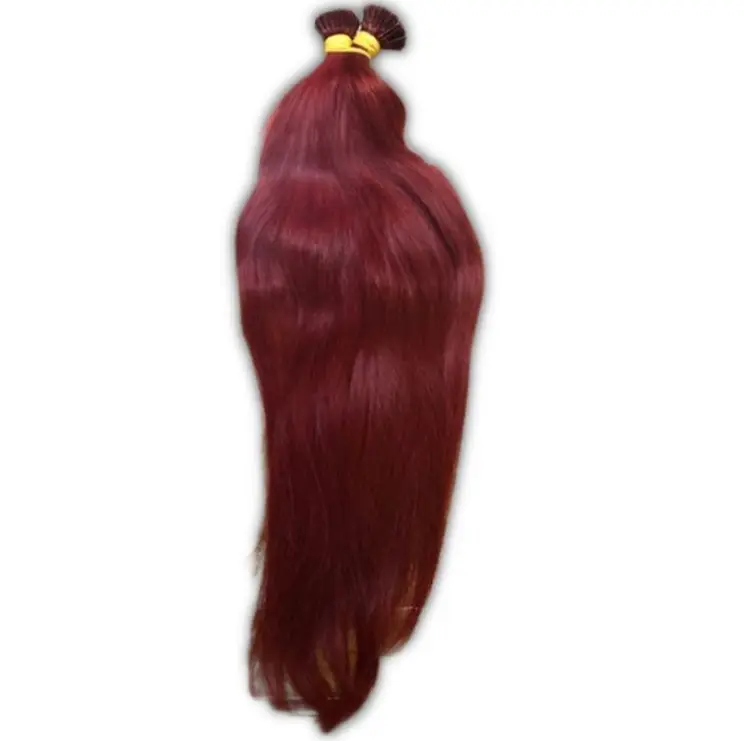 Wholesale Best Quality Malaysian Color 1B-99J Hair Weave Dark Red Hair microlink itip Human Hair Extension