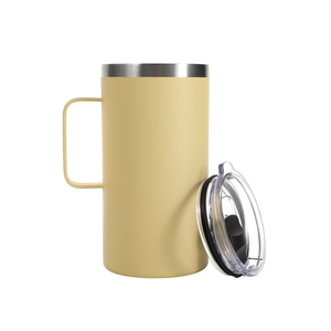 Venta al por Mayor de <span class=keywords><strong>Tazas</strong></span> de Café de Acero Inoxidable Aisladas de 12oz/16oz con Asa, Vaso Térmico de Viaje, Logotipo Personalizado, Proveedor OEM de Fábrica - Product Image 4