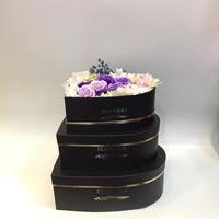 Hartvormige bloemenbox fruit cadeaudoos driedelige cadeauverpakkingsset bruidsbloemenarrangementdoos