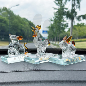 Figuras de Animales de Cristal, Adornos Coleccionables de Vidrio Grabados con Láser para Decoración del Hogar, Regalos de Cumpleaños, Boda y Graduación - Product Image 2