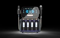 Appareil portable professionnel en acier inoxydable à écran tactile pour le nettoyage du visage, l'hydrodermabrasion rotative et le rajeunissement cutané