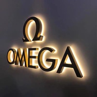 Letras Luminosas Personalizadas con Retroiluminación, Letreros Comerciales 3D, Letreros de Acrílico con LED para Logotipos de Empresas