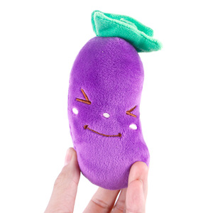 Custom Plush Stuffed Sponge Squeaky Sound Cute Vegetable Watermelon <b>Orange</b> Carrot Shape Design Cat Dog Puppy Chew Toy - Product Image 2