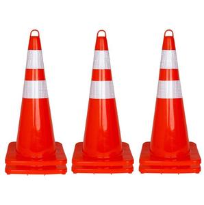 Manufacture <b>Top</b> Orange/red Foldable 18/28/36 Inch Sale Road Cone Flexible <b>PVC</b> Safety Used Traffic Cone - Product Image 5