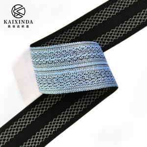 Высококачественная эластичная лента из мягкого полиэстера с жаккардовым узором и индивидуальным логотипом для фитнес-белья и спортивной одежды - Product Image 4