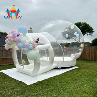 Dôme à bulles gonflable transparent, tente à bulles, photomaton pour fête d'anniversaire, mariage, événement, bulle gonflable commerciale
