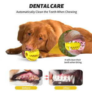 ลูกบอลเคี้ยวสำหรับสุนัข Dogpett ขนาด 5 ซม. 7 ซม. ของเล่นสำหรับสุนัขขนาดเล็ก กลาง ใหญ่ ช่วยทำความสะอาดฟัน ลูกบอลยืดหยุ่นสำหรับเล่น - Product Image 3