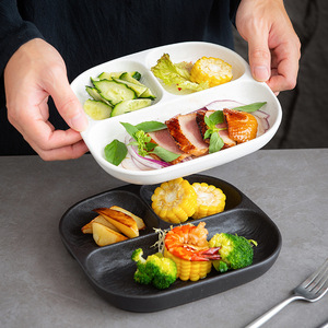 Piatto in Ceramica con 3 Scomparti <span class=keywords><strong>per</strong></span> il Controllo delle Porzioni, Ideale <span class=keywords><strong>per</strong></span> la Gestione del Peso e una Dieta Sana - Product Image 2