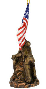US Marine Corps War Memorial Iwo <span class=keywords><strong>Jima</strong></span> Estatua Adorno de Navidad - Product Image 4