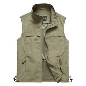 Chaleco de Trabajo Color Verde Militar, Multibolsillos, Poliéster, Uniforme de Trabajo Ligero - Product Image 3