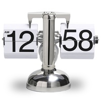 Automatische Flip-Digitaluhr, Quarzuhr, Heimdekoration, Retro-Klappuhr mit Innenzahnradantrieb